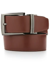 Perry Ellis Portfolio Men's Liz Reversible Brushed Dress Belt