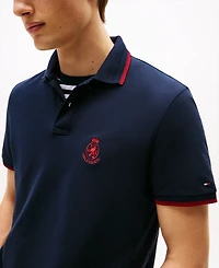 Tommy Hilfiger Men's Holiday Crest Regular Fit Polo Shirt