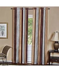 GoodGram Ombre Crushed Satin Sheer Single Window Curtains & Valances - 50 in. W x 84 L, Sage