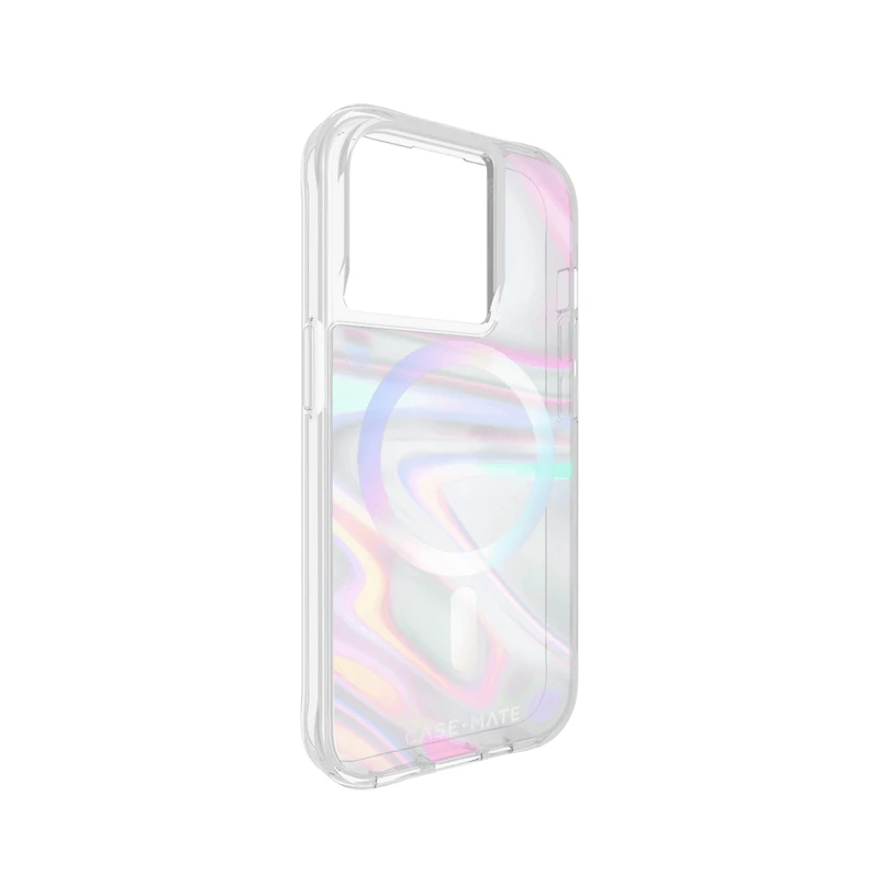 Case-Mate Soap Bubble MagSafe Case for Apple iPhone 15 Pro-Multi-Color