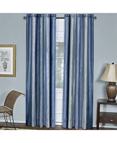 GoodGram Ombre Crushed Satin Sheer Single Window Curtains & Valances - 50 in. W x L