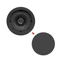Pyle In-Wall / In-Ceiling Dual 6.5-inch Speaker System, 2-Way, Flush Mount (Black)
