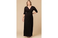 Kiyonna Women's Plus Evening Romance Long Gown
