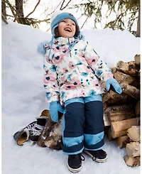 Deux par Baby Girl Two-Piece Play Snowsuit Light Blue - Baby|Toddler