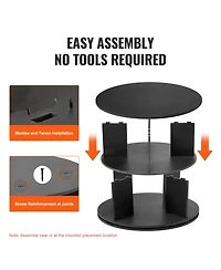 Slickblue 5-Tier Rotating Shoe Rack Tower, 360° Spinning Carousel Organizer for Entryway