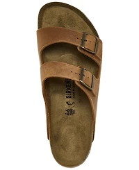 Birkenstock Men's Arizona Leather Two-Strap Sandals from Finish Line