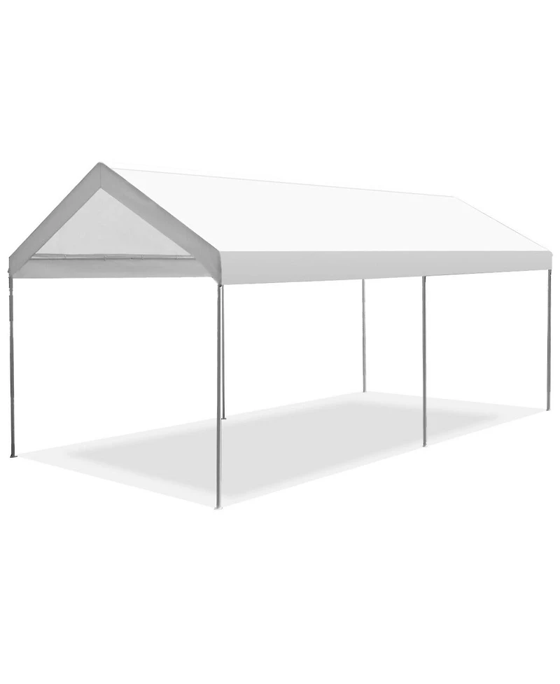 Gymax Steel Frame Party Tent Canopy Shelter Portable Car Carport Garage Cover
