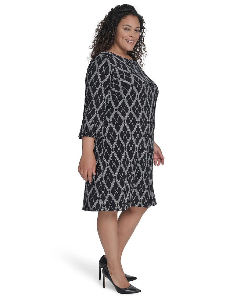 Tommy Hilfiger Plus Bell-Sleeve Shift Dress
