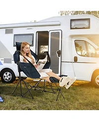 Akiudex hammock camping chair with retractable footrest and carrying bag