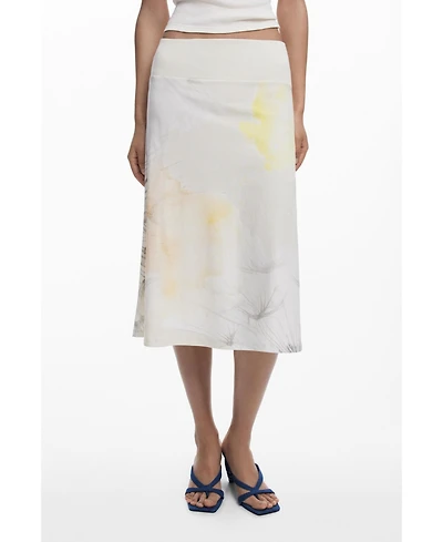 Desigual Women's Midi skirt with elastic waistband