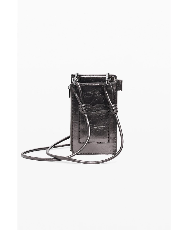 Desigual Women's Medium metallic 3D logo phone holder