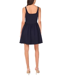 CeCe Women's Sleeveless Corset Bodice Mini Fit & Flare Dress