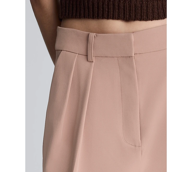 Kenneth Cole Women's High-Rise Pleat Detail Pants