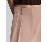 Kenneth Cole Women's High-Rise Pleat Detail Pants