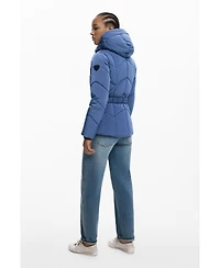 Desigual Women's Short iridescent padded jacket
