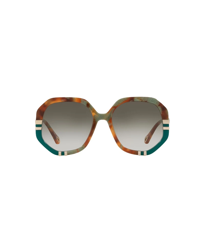 Chloe Women's Rectangle Sunglasses, CH0105S 6N000422