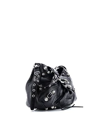 Pre-Owned Balenciaga Medium Le Cagole Giant Studs Shoulder Bag Leather