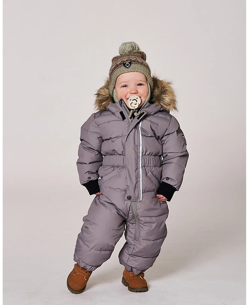 Deux par Toddler Unisex One-Piece Original Puffy Snowsuit Gray - Baby|Toddler