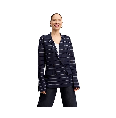 M.m.LaFleur Women's Cody Boyfriend Jardigan - Dot Knit