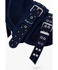 Desigual Women's Medium denim bag with buckles