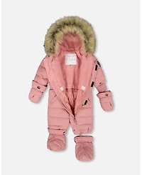 Deux par Baby Girl One-Piece Original Puffy Snowsuit Dusty Pink - Baby|Toddler