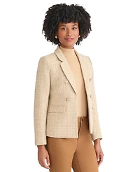 Jones New York Women's Faux Double Breasted Suede Jacket