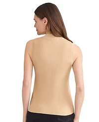 Jones New York Women's Sutton Mock-Neck Sleeveless Sweater