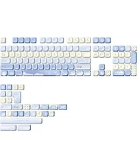 Yunzii 132 Keys Moa Keycaps, Dye-Sublimation Pbt Custom Keycap Set, Cute Bear Customized Pattern Keycaps for Mx Switches Mechanical Gaming Keyboard