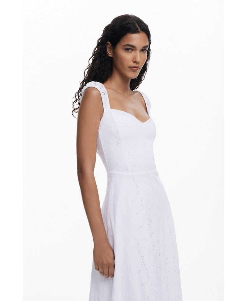 Desigual Women's Embroidered midi dress