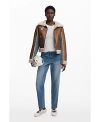 Desigual Women's Combined shearling jacket