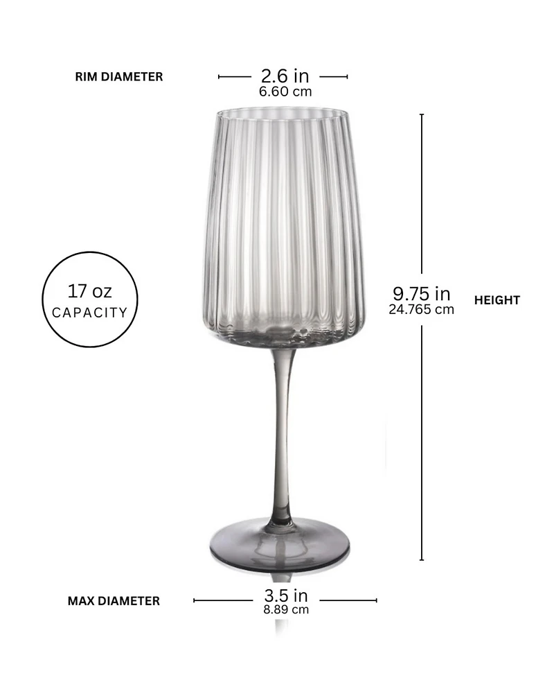 Qualia Glass Modern Ap Wine Glasses, Set of 4