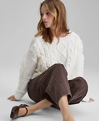 And Now This Petite Cord Barrel High-Rise Pants, Macy's Exclusive