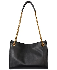 Lauren Ralph Bradley Small Pebbled Leather Tote Bag