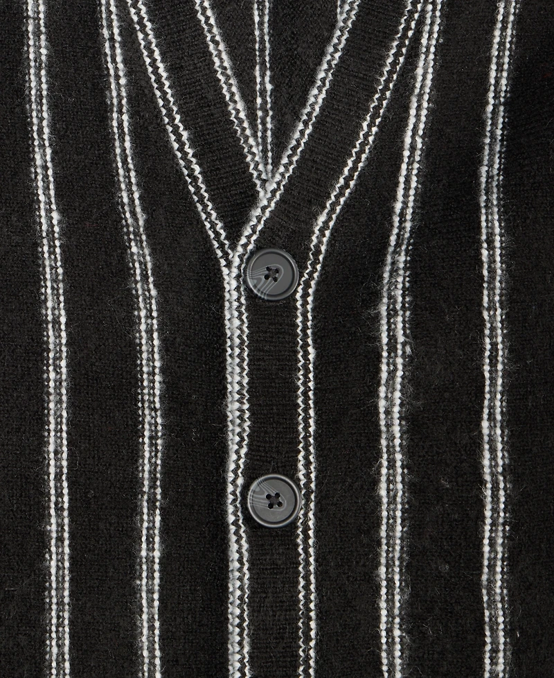 Mode of One Men's Relaxed-Fit Striped Sport Cardigan, Macy's Exclusive
