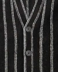 Mode of One Men's Relaxed-Fit Striped Sport Cardigan, Macy's Exclusive