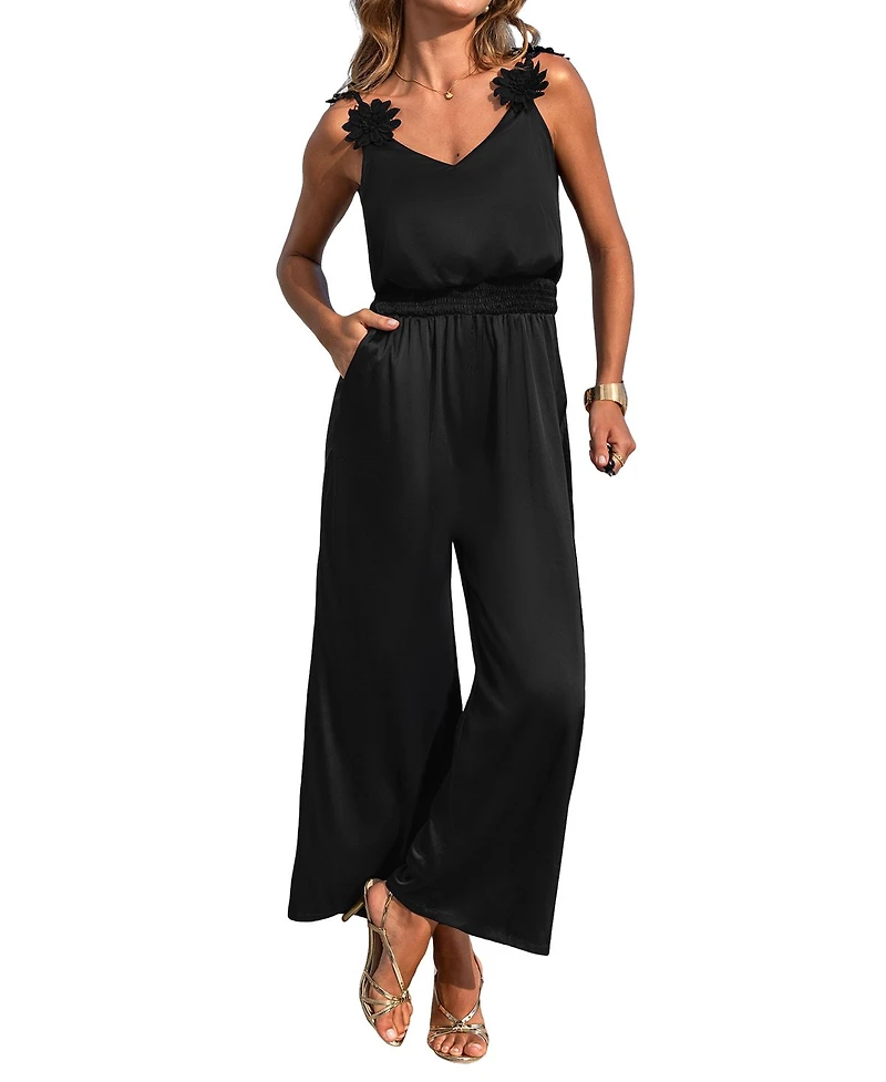Cupshe Women's Plot Twist Black Jumpsuit