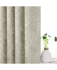 Kate Aurora 2 Pack Glam Metallic Sparkle Thermal Light Filtering Grommet Top Curtains