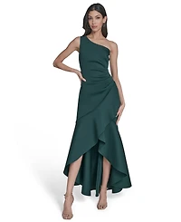 Eliza J Women's One-Shoulder High-Low Hem Sleeveless Gown