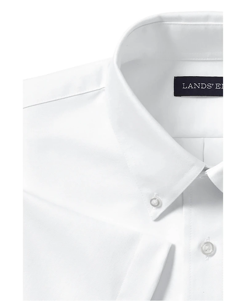 Lands' End Men's Short Sleeve Oxford Dress Shirt