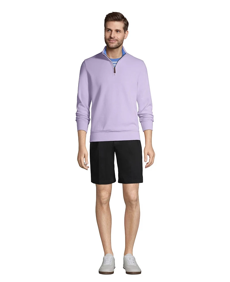 Lands' End Men's No Iron 9" Comfort Waist Pleated Front Chino Short