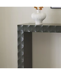 Kings Brand Furniture Turlock Wooden Console Table - Minimalist Sofa Table, Side Entryway and Display