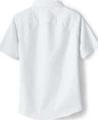 Lands' End Big Girls Short Sleeve Oxford Dress Shirt