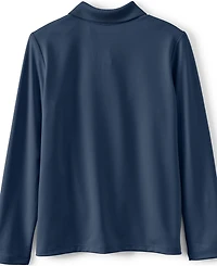 Lands' End Girls Long Sleeve Feminine Fit Rapid Dry Polo Shirt