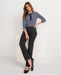 Lands' End Women's Recycled Denim High Rise Straight Leg Jeans