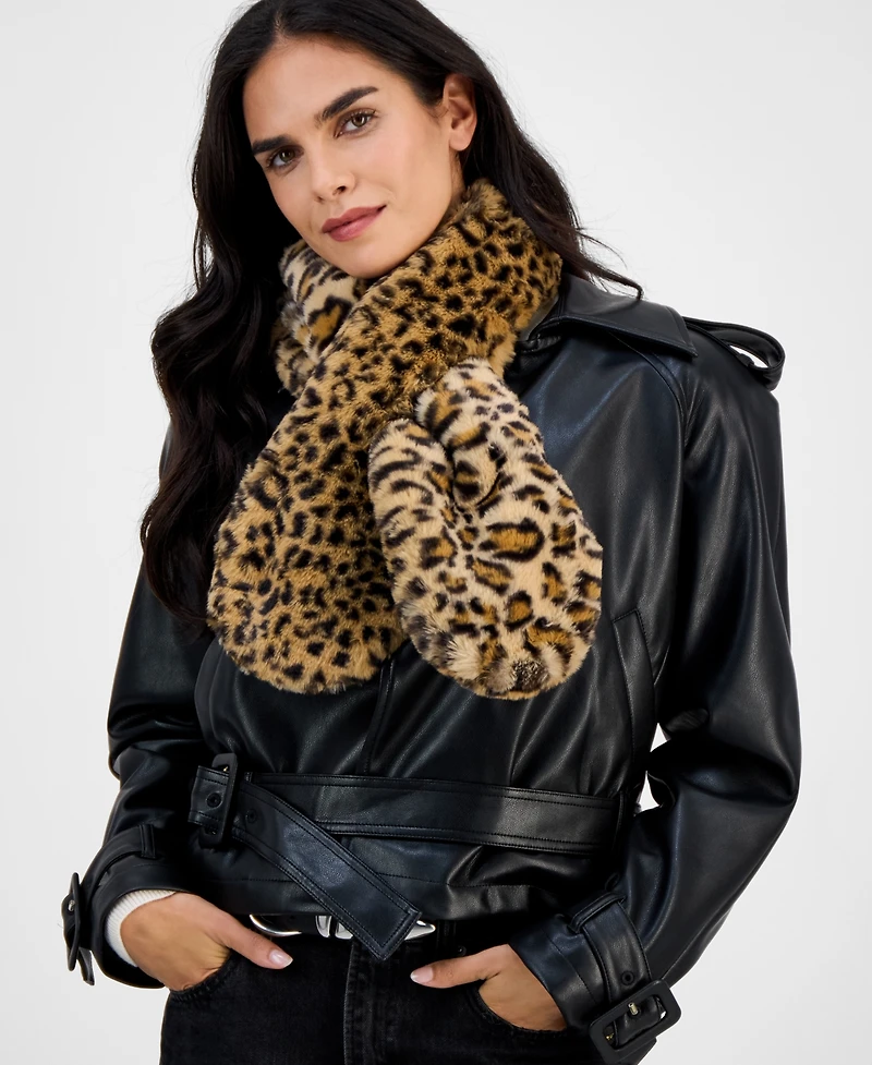 I.n.c. International Concepts Faux Fur Pull-Through Scarf, Macy's Exclusive