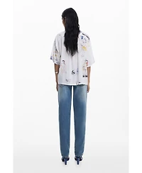 Desigual Women's Short-sleeve shirt faces