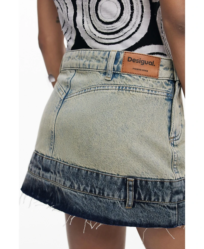 Desigual Women's Double-waist mini skirt