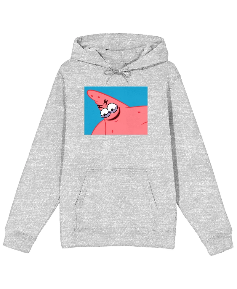 Spongebob Squarepants Patrick the Starfish Men's Athletic Heather Graphic Hoodie