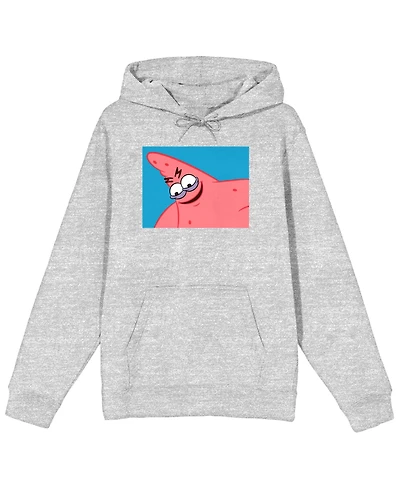 Spongebob Squarepants Patrick the Starfish Men's Athletic Heather Graphic Hoodie