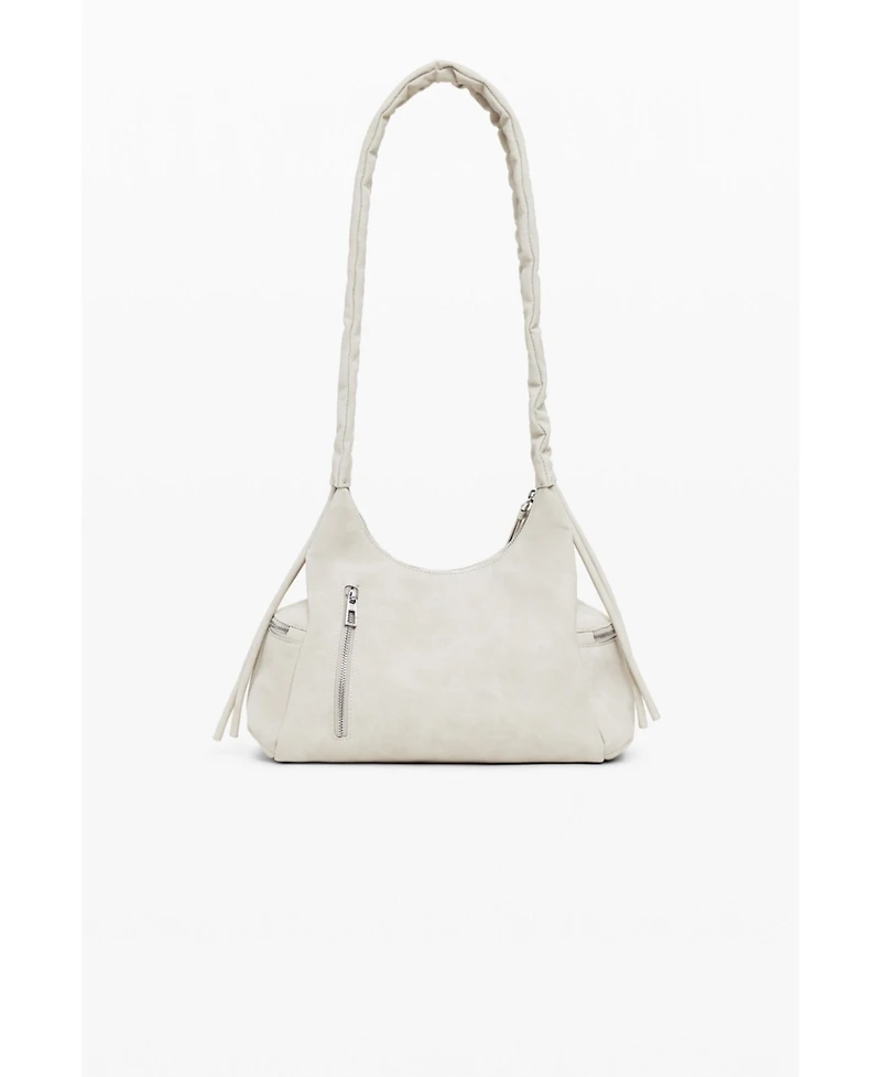 Desigual Women's Medium 3D logo bag with ruched handle